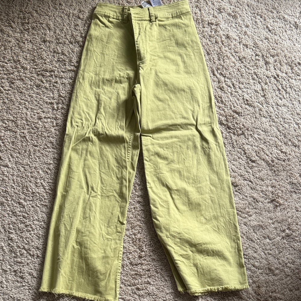 Light Green Billabong Wide Leg Pants
